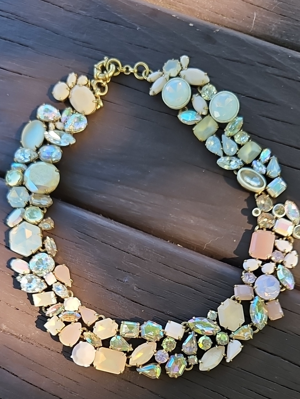 J. Crew Statement Necklace, Adjustable Length, HTF Brulee